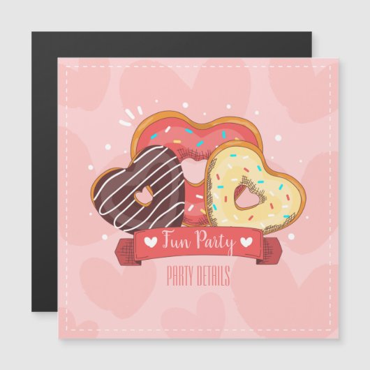 スイーツニーイベント マグネット招待状 (正面/裏面)