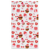 スイーツバレンタインのギフトラップパーティー用品 スモールペーパーバッグ (裏面)