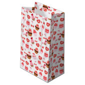 スイーツバレンタインのギフトラップパーティー用品 スモールペーパーバッグ (裏面アングル)
