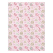 スイーツピンク水彩パターン テーブルクロス (正面)