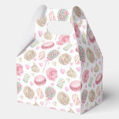 スイーツピンク水彩パターン フェイバーボックス (正面)