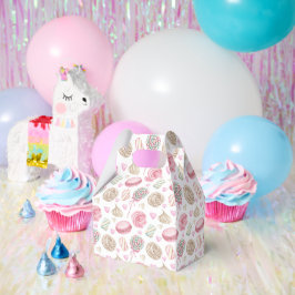 スイーツピンク水彩パターン フェイバーボックス