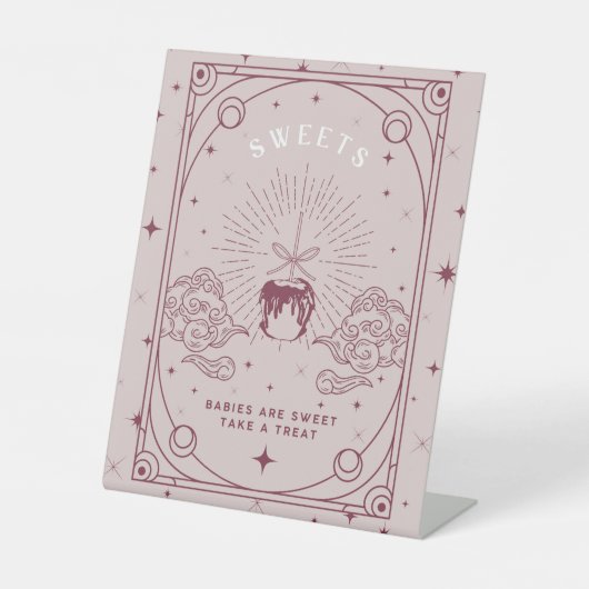 スイーツピンク赤ちゃんシャワー 台座サイン (正面)