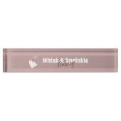 スイーツベーカリーストアカスタムチョコデザート デスクネームプレート (正面)