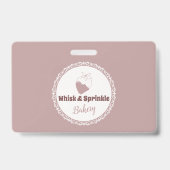 スイーツベーカリーストアカスタムチョコデザート バッジ (表面)