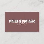 スイーツベーカリーストアカスタムチョコデザート 名刺 (正面)