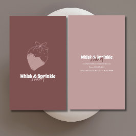 スイーツベーカリーストアカスタムチョコデザート 名刺