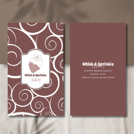 スイーツベーカリーストアカスタムチョコデザート 名刺