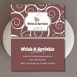 スイーツベーカリーストアカスタムチョコデザート 名刺