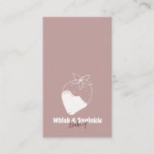 スイーツベーカリーストアカスタムチョコデザート 名刺 (正面)