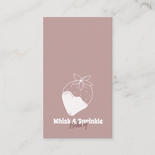 スイーツベーカリーストアカスタムチョコデザート 名刺 (正面)