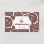 スイーツベーカリーストアカスタムチョコデザート 名刺 (正面)