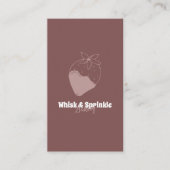 スイーツベーカリーストアカスタムチョコデザート 名刺 (正面)