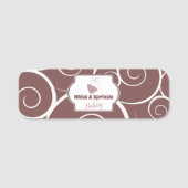 スイーツベーカリーストアカスタムチョコデザート 名札 (正面)