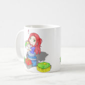 スイーツマグカップに捕まる コーヒーマグカップ (正面左)