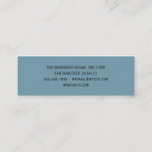 スイーツモダンベーカリープロフェッショナル事業 スキニー名刺 (裏面)