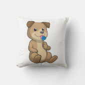 スイーツ付き犬棒つきキャンデー クッション (正面)