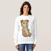 スイーツ付き犬棒つきキャンデー スウェットシャツ (正面フル)