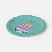 スイーツ16キャンドル&ケーキ紙プレート ペーパープレート (アングル)