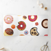 スイーツ1 三つ折りクリスマスカード (内部)