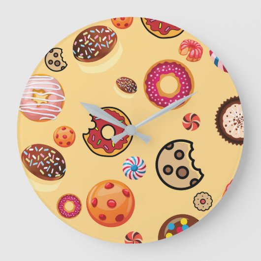 スイーツ2 ラージ壁時計 (正面)