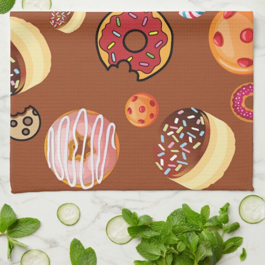 スイーツ3 キッチンタオル (折り畳み)