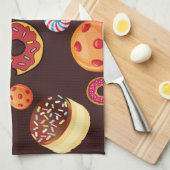 スイーツ4 キッチンタオル (四つ折り)