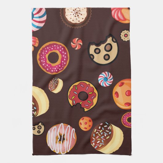 スイーツ4 キッチンタオル (縦)