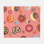 スイーツ5 フリースブランケット (正面(横))