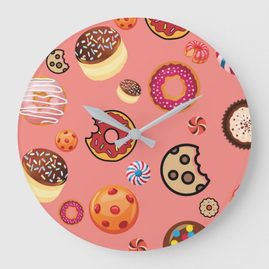 スイーツ5 ラージ壁時計 (正面)