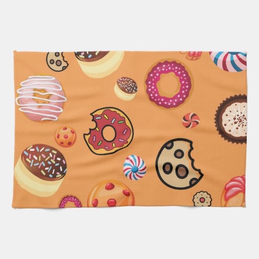 スイーツ6 キッチンタオル (横)