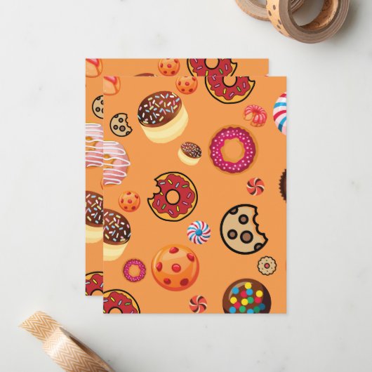 スイーツ6 ノートカード (正面/裏面インサイチュ)