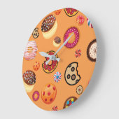 スイーツ6 ラージ壁時計 (傾斜)