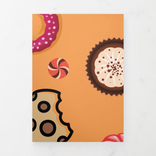 スイーツ6 三つ折りクリスマスカード (カバー)