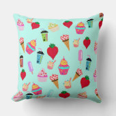 スイーツ&アイスクリームデザイン クッション (正面)