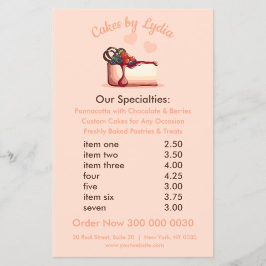 スイーツ&エレガントデザートメカスタムニュー チラシ (正面)