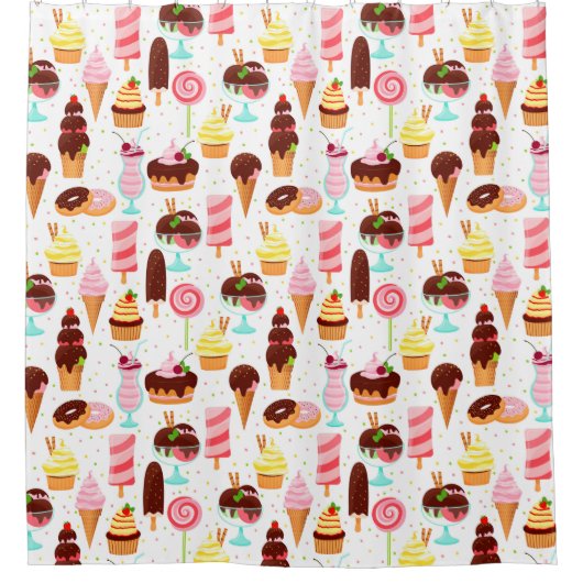 スイーツ シャワーカーテン (正面)
