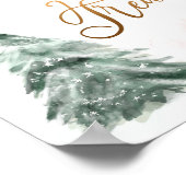 スイーツ&スイーツ誕生日ベビーシャワー冬 ポスター (角)