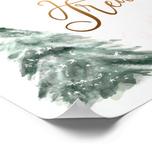 スイーツ&スイーツ誕生日ベビーシャワー冬 ポスター (角)