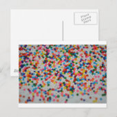 スイーツ デザート レインボー パターン ケーキ カップケーキ アート ポストカード (正面/裏面)