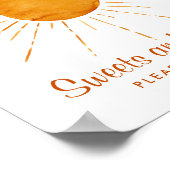 スイーツ&トリートウォーターカラーサンシャインベビーシャワー ポスター (角)