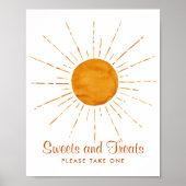 スイーツ&トリートウォーターカラーサンシャインベビーシャワー ポスター (正面)