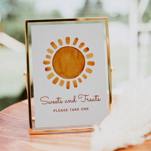 スイーツ&トリートウォーターカラーサンシャインベビーシャワー ポスター