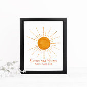 スイーツ&トリートウォーターカラーサンシャインベビーシャワー ポスター