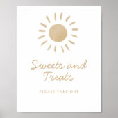 スイーツ&トリートサンシャインベビーシャワーサイン ポスター (正面)