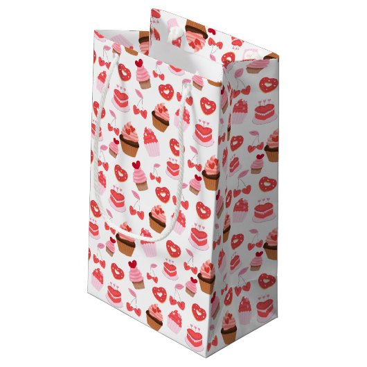 スイーツ バレンタインデー ギフト ラッピング パーティー用品 スモールペーパーバッグ (裏面アングル)
