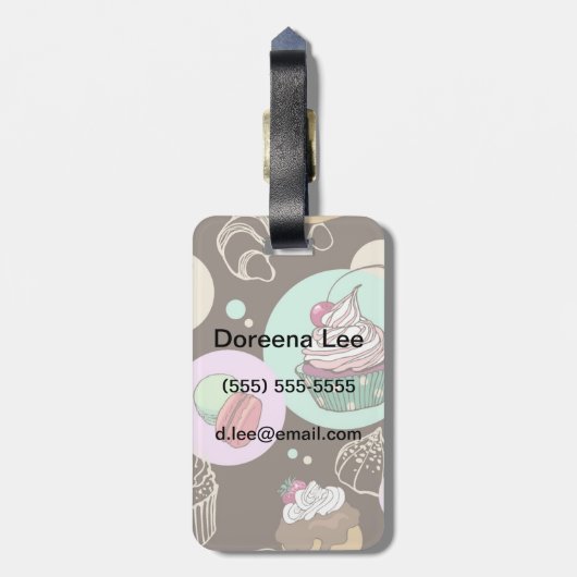 スイーツ ラゲッジタグ (裏面縦)