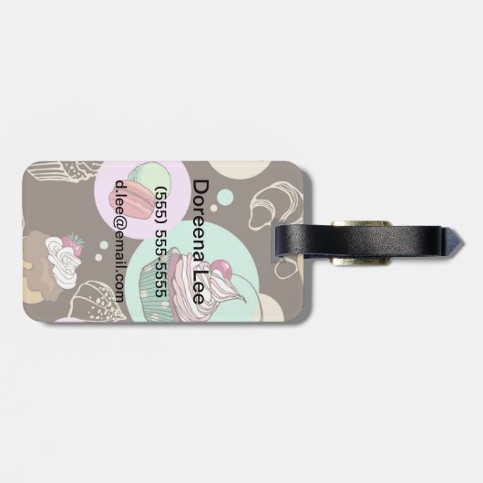 スイーツ ラゲッジタグ (裏面横)