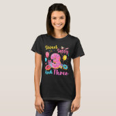 スイートでおませな3歳の誕生日 スイートドーナツ Tシャツ (正面フル)