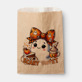 スイートでかわいいハロウィンのお化けのキャンディグッズ袋 フェイバーバッグ